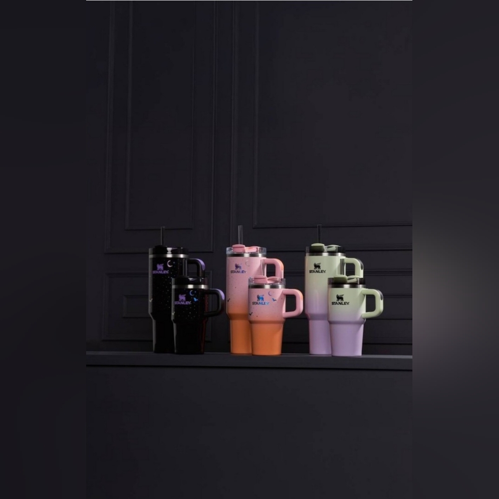 Stanley Halloween 40 0z Stainless Steel H2.0 Flowstate Quencher Tumbler BLACK - Picture 8 of 8
